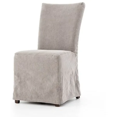 Vista Dining Chair with Heather Twill Carbon Upholstered Cover